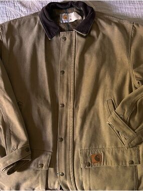 Carhartt Vintage 1990s Brown lined Barn Duck Detroit-Style Work Coat
